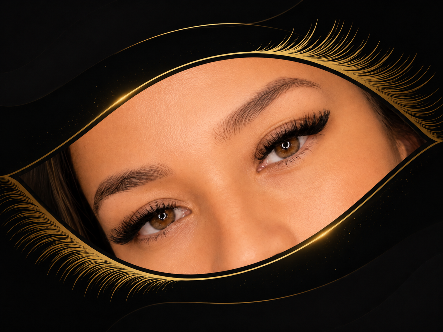 Olhos com cílios no estilo Fox Eyes